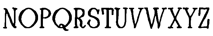 Fantores Regular Font UPPERCASE