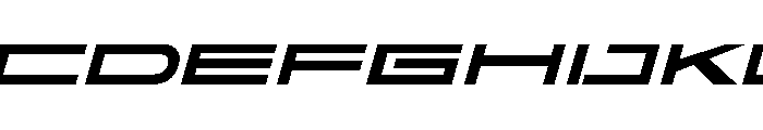 Faqro Extended Expand Trial Italic Font UPPERCASE