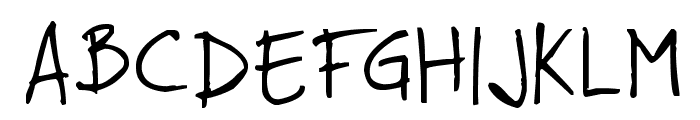 Faraco Hand Font UPPERCASE