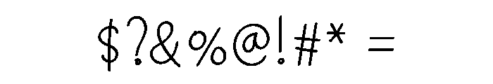 Farmhouse Handmade Font OTHER CHARS