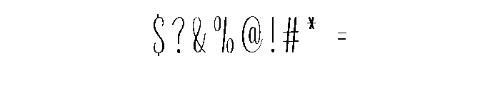 Farmhouse Kitchen Font OTHER CHARS