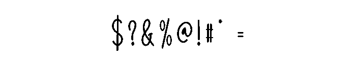 Farmhouse2 Font OTHER CHARS