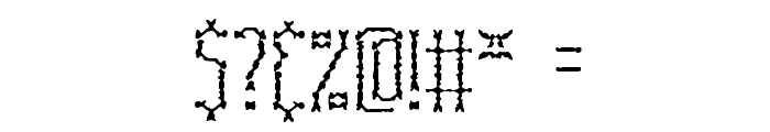Fascii Scraggly BRK Font OTHER CHARS