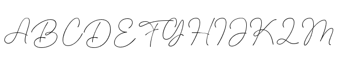 Fashion Script Font UPPERCASE