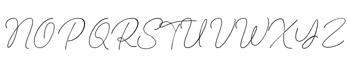 Fashion Script Font UPPERCASE