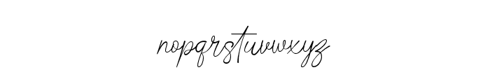 Fashion Script Font LOWERCASE