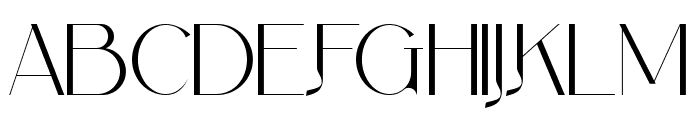 Fashionable T Demo Font UPPERCASE