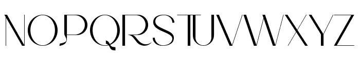 Fashionable T Demo Font UPPERCASE