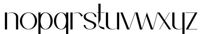 Fashionable T Demo Font LOWERCASE