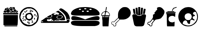 Fast Food Icons Font OTHER CHARS