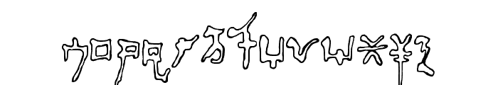 Fast Monk Ink Outline Regular Font LOWERCASE
