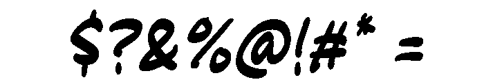 Fast Respond Font OTHER CHARS