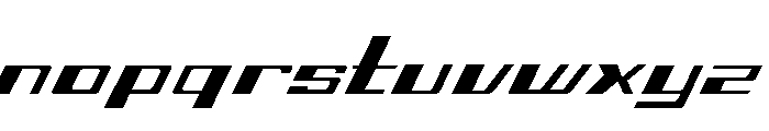 Fast SS Font LOWERCASE