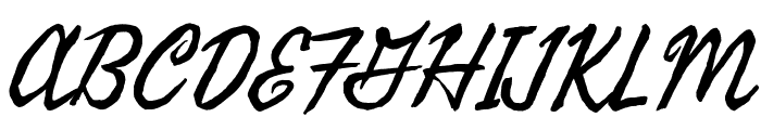 Fasthand Regular Font UPPERCASE