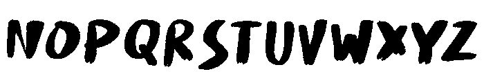 Fat Brush WK Font LOWERCASE