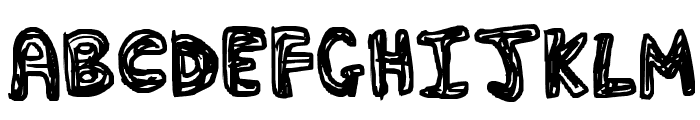 Fat Squiggles Font UPPERCASE