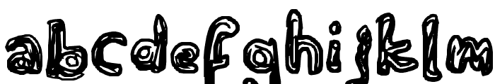 Fat Squiggles Font LOWERCASE