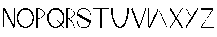 Fat Wedge Font UPPERCASE