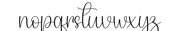 Father Signature Font LOWERCASE