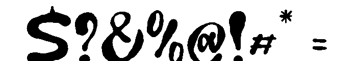 Faulty Scribble Font OTHER CHARS