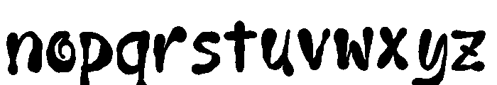 Faulty Scribble Font LOWERCASE