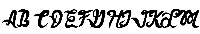 FauquierItalic Font UPPERCASE