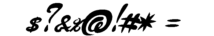 FauquierVeryItalic Font OTHER CHARS