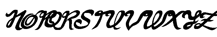 FauquierVeryItalic Font UPPERCASE