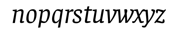 Faustina Italic Font LOWERCASE