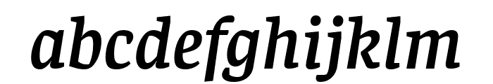Faustina SemiBold Italic Font LOWERCASE