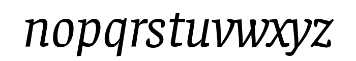 Faustina VF Beta Italic Font LOWERCASE