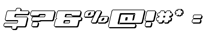 Fawkes 3D Italic Font OTHER CHARS