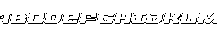 Fawkes 3D Italic Font UPPERCASE