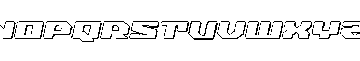Fawkes 3D Italic Font UPPERCASE