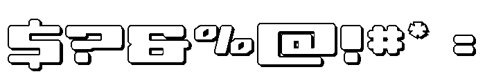 Fawkes 3D Font OTHER CHARS