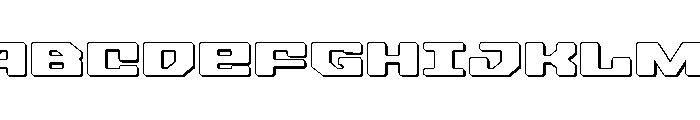 Fawkes 3D Font UPPERCASE
