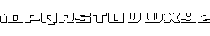 Fawkes 3D Font LOWERCASE