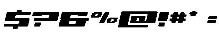 Fawkes Expanded Italic Font OTHER CHARS
