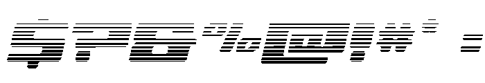 Fawkes Gradient Italic Font OTHER CHARS