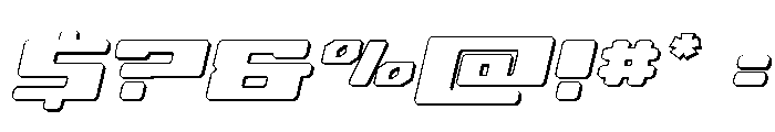 Fawkes Outline Italic Font OTHER CHARS