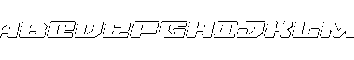 Fawkes Outline Italic Font UPPERCASE