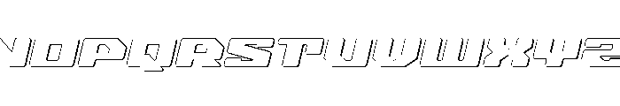Fawkes Outline Italic Font UPPERCASE