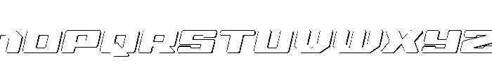 Fawkes Outline Italic Font LOWERCASE