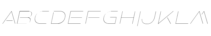 Faxine Sky Italic Font LOWERCASE