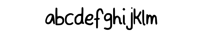 FayesMousewriting Font LOWERCASE