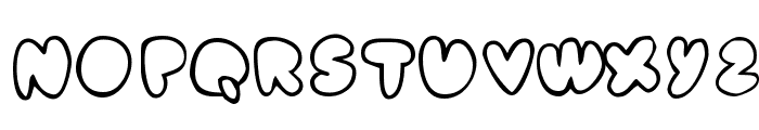 fat ass    outline Font LOWERCASE