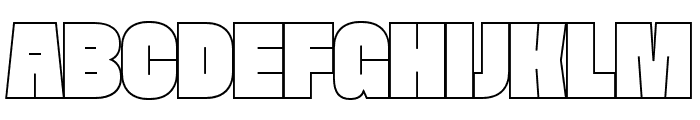 Faction Personal Outline Font UPPERCASE