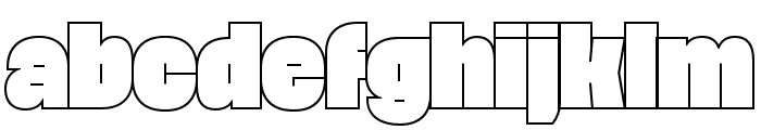 Faction Personal Outline Font LOWERCASE