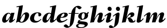 FairfieldLTStd-HeavyItalic Font LOWERCASE