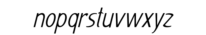 Famico-CondensedItalic Font LOWERCASE